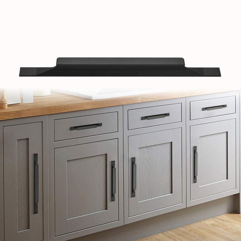 Shozafia Kitchen Cabinet Pulls - Black Cabinet Handles - 5 Pack Long Cabinet Hardware for Drawers Dresser Furniture Pulls (3.78 inches Hole Center - 6.3 inches Length) - Image 2